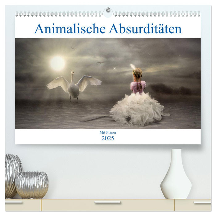 Animalische Absurditäten mit Planer (CALVENDO Premium Wandkalender 2025)