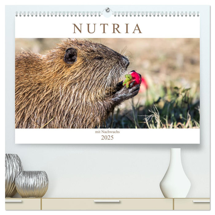 NUTRIA mit Nachwuchs (CALVENDO Premium Wandkalender 2025)