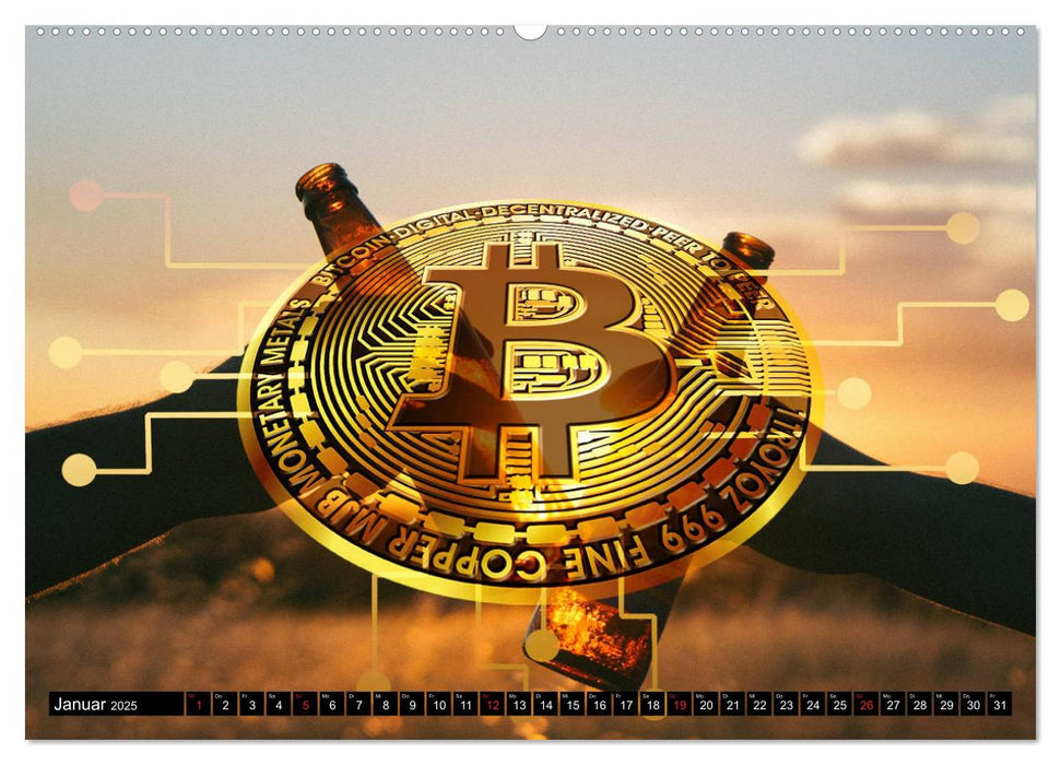 Bitcoins (CALVENDO Premium Wandkalender 2025)