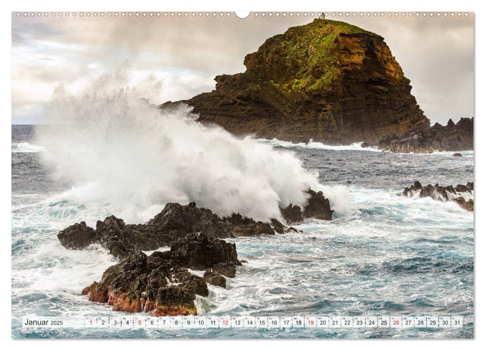 Madeira - eine Rundreise (CALVENDO Premium Wandkalender 2025)