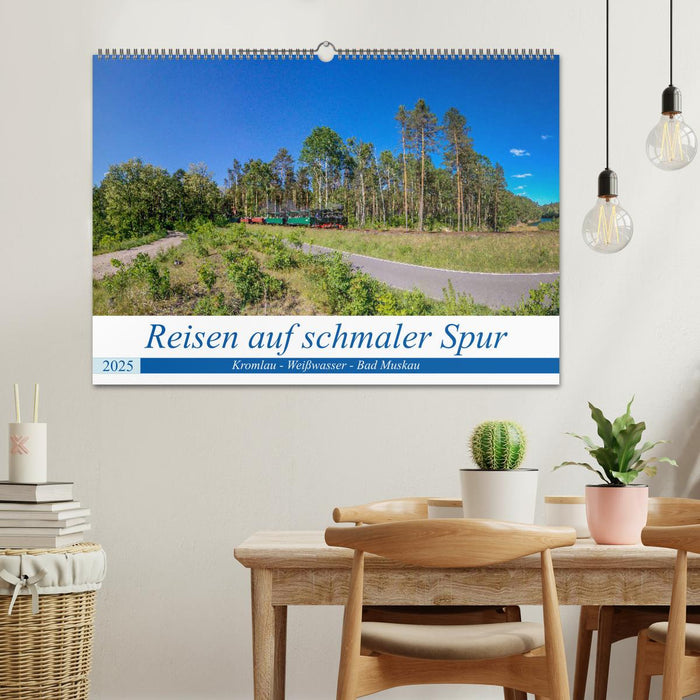 Reisen auf schmaler Spur - Kromlau - Weißwasser - Bad Muskau (CALVENDO Wandkalender 2025)