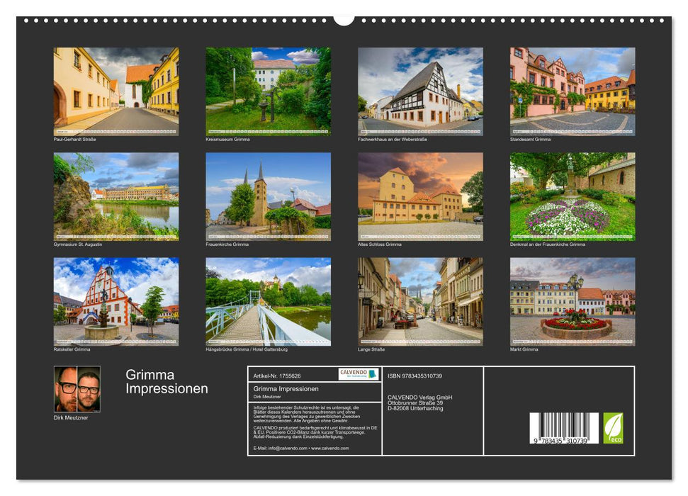 Grimma Impressionen (CALVENDO Premium Wandkalender 2025)