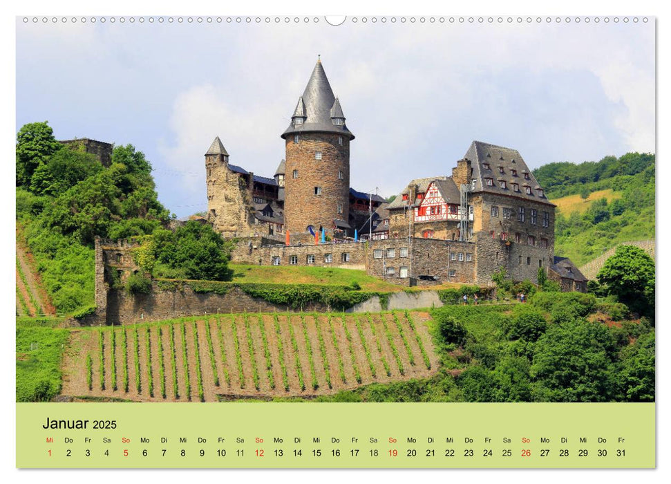 Am Mittelrhein entlang - Von Bacharach nach Rüdesheim (CALVENDO Premium Wandkalender 2025)