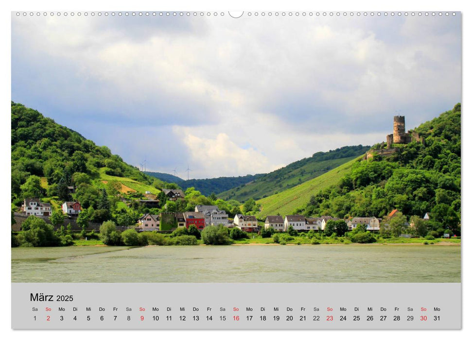 Am Mittelrhein entlang - Von Bacharach nach Rüdesheim (CALVENDO Premium Wandkalender 2025)