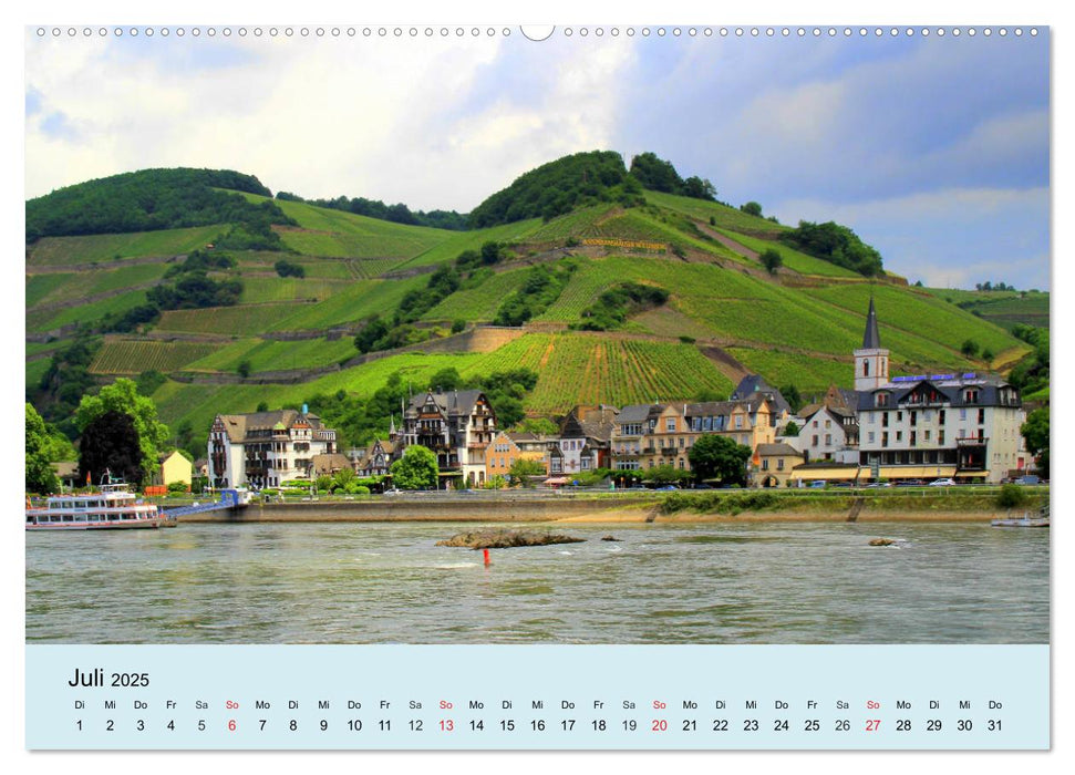 Am Mittelrhein entlang - Von Bacharach nach Rüdesheim (CALVENDO Premium Wandkalender 2025)