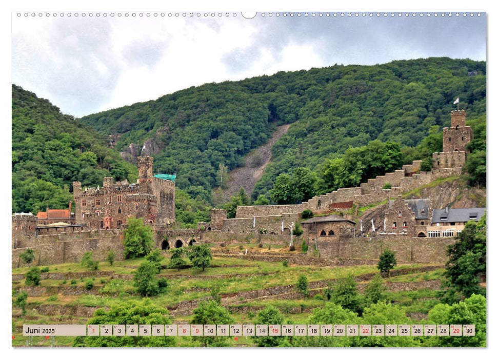 Am Mittelrhein entlang - Sehenswerte Burgen (CALVENDO Wandkalender 2025)