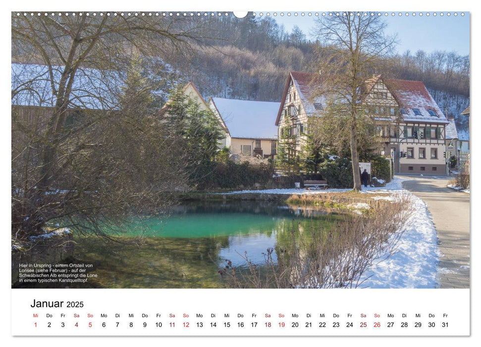 Das Lonetal - Wiege der menschlichen Kunst (CALVENDO Wandkalender 2025)