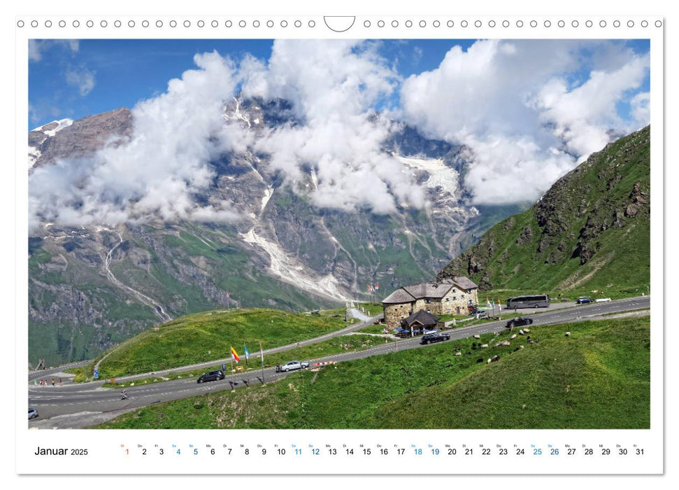 Naturraum Hohe Tauern - Gipfel, Bergwiesen und Gletscherwasser (CALVENDO Wandkalender 2025)