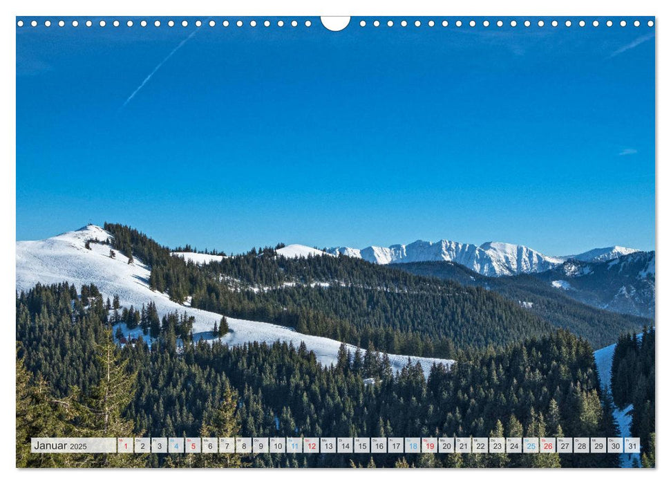 Sehnsuchtsziel Berge - Unterwegs in den Bergwelt rund um München (CALVENDO Wandkalender 2025)