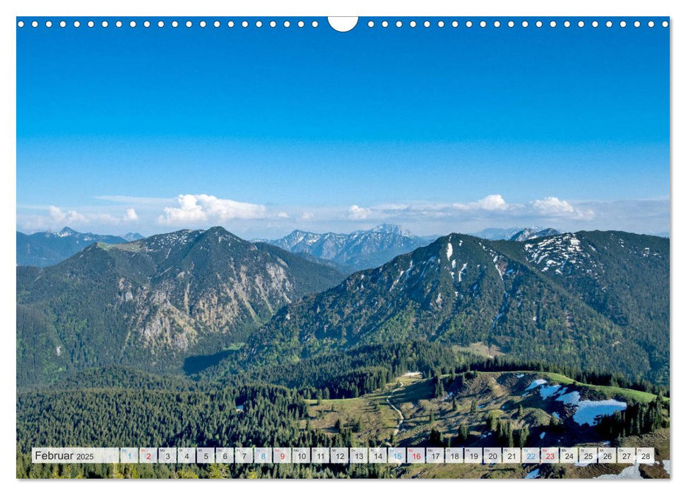 Sehnsuchtsziel Berge - Unterwegs in den Bergwelt rund um München (CALVENDO Wandkalender 2025)