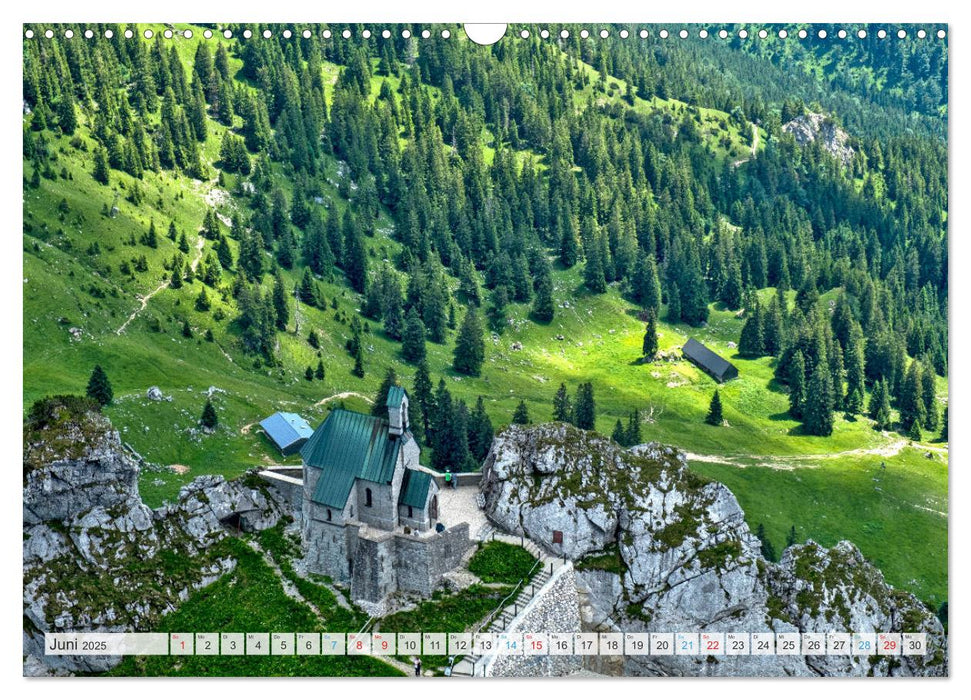 Sehnsuchtsziel Berge - Unterwegs in den Bergwelt rund um München (CALVENDO Wandkalender 2025)