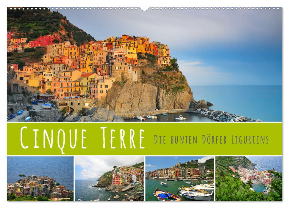 Cinque Terre - die bunten Dörfer Liguriens (CALVENDO Wandkalender 2025)