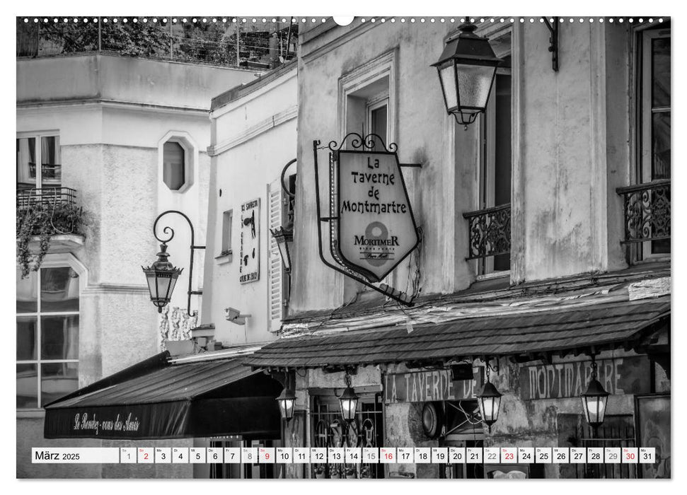 PARIS Monochrome Impressionen (CALVENDO Premium Wandkalender 2025)