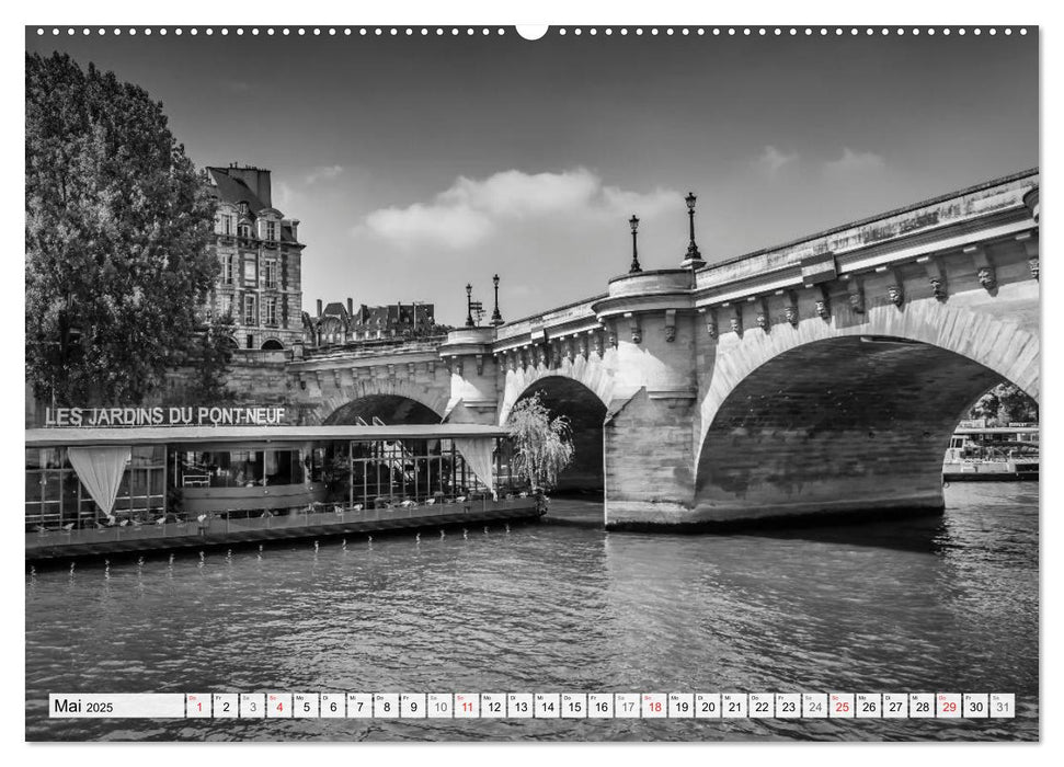 PARIS Monochrome Impressionen (CALVENDO Premium Wandkalender 2025)