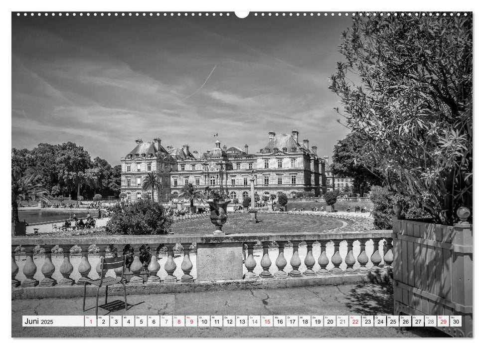 PARIS Monochrome Impressionen (CALVENDO Premium Wandkalender 2025)