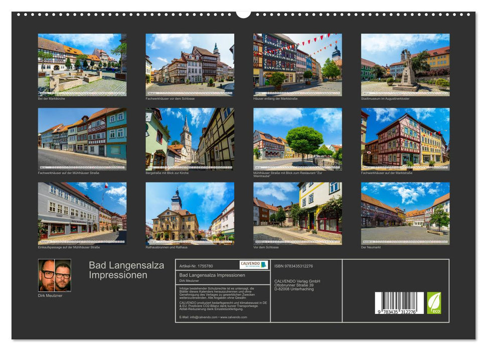 Bad Langensalza Impressionen (CALVENDO Premium Wandkalender 2025)