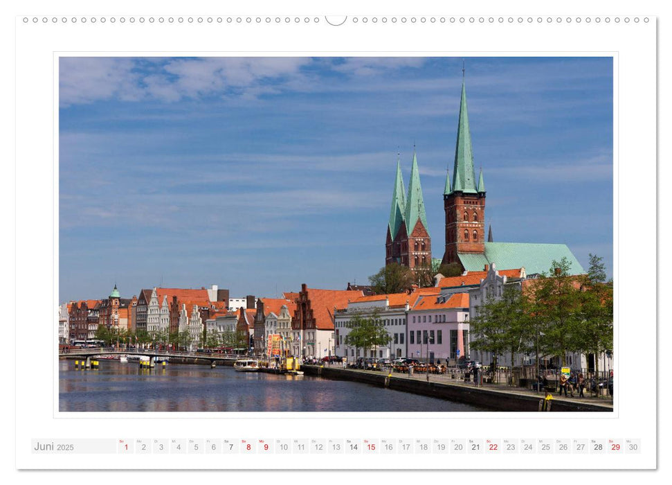 Schleswig-Holstein - über Stadt und Land (CALVENDO Premium Wandkalender 2025)