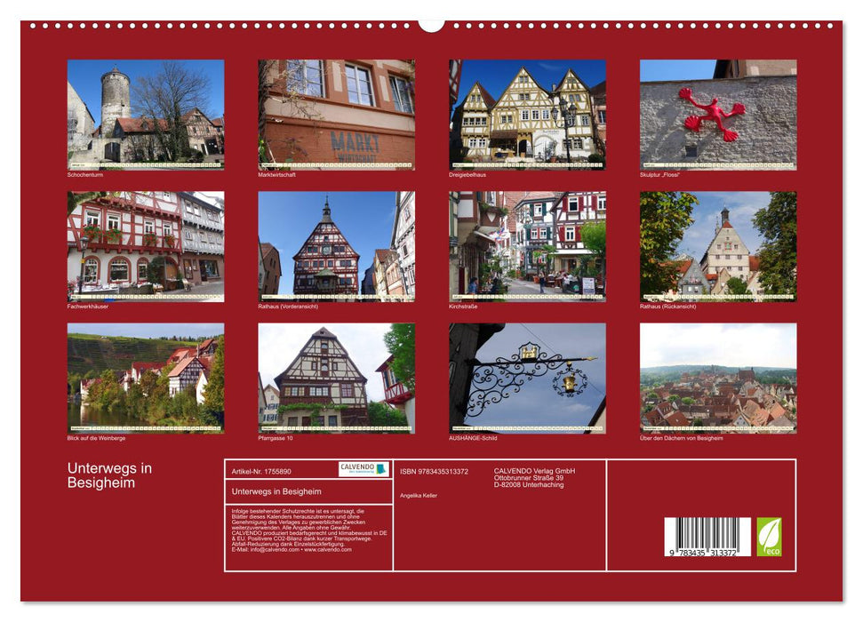 Unterwegs in Besigheim (CALVENDO Premium Wandkalender 2025)