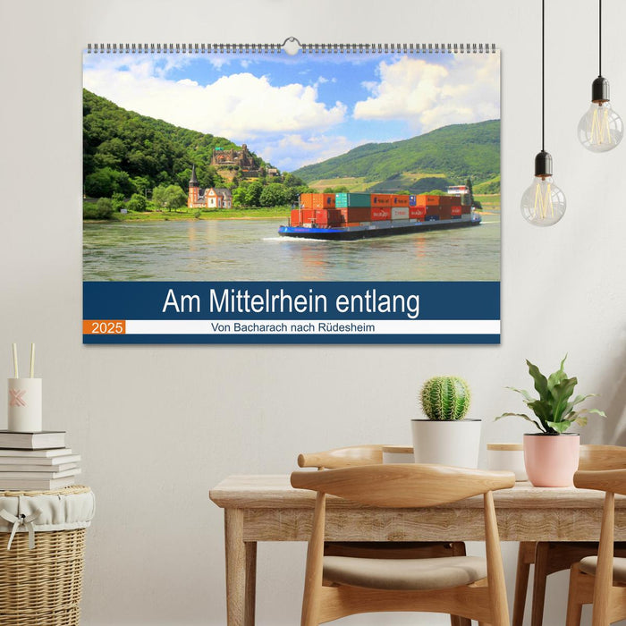 Am Mittelrhein entlang - Von Bacharach nach Rüdesheim (CALVENDO Wandkalender 2025)