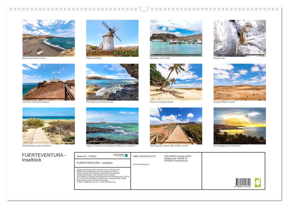 FUERTEVENTURA - Inselblick (CALVENDO Wandkalender 2025)