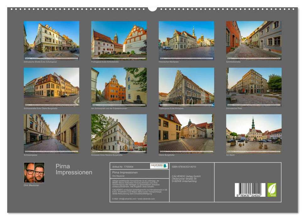 Pirna Impressionen (CALVENDO Premium Wandkalender 2025)