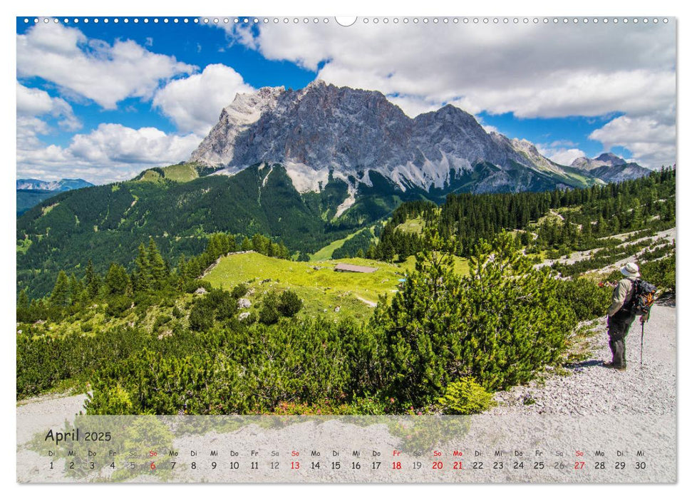 Naturparadies Zugspitzarena (CALVENDO Premium Wandkalender 2025)