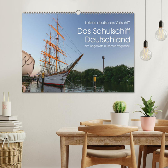 Letztes deutsches Vollschiff DAS SCHULSCHIFF DEUTSCHLAND (CALVENDO Wandkalender 2025)