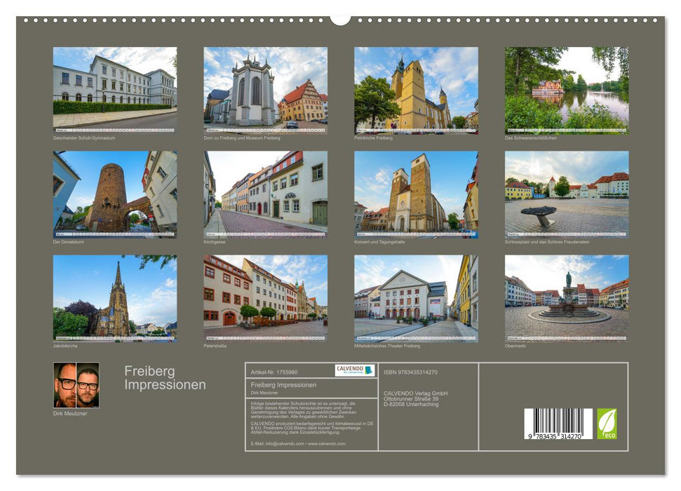 Freiberg Impressionen (CALVENDO Premium Wandkalender 2025)