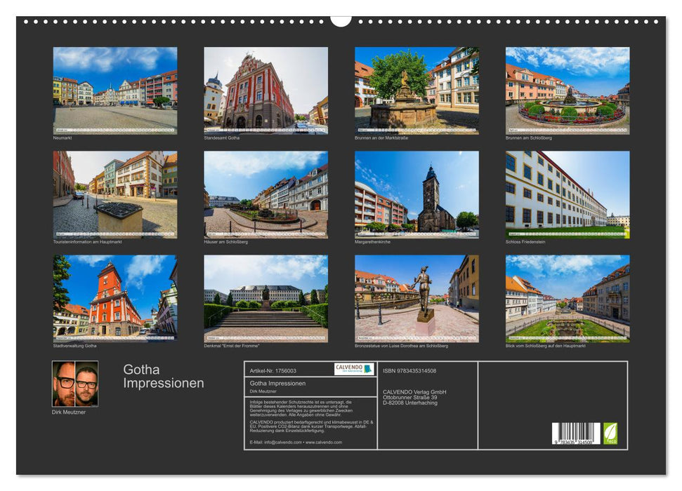 Gotha Impressionen (CALVENDO Wandkalender 2025)