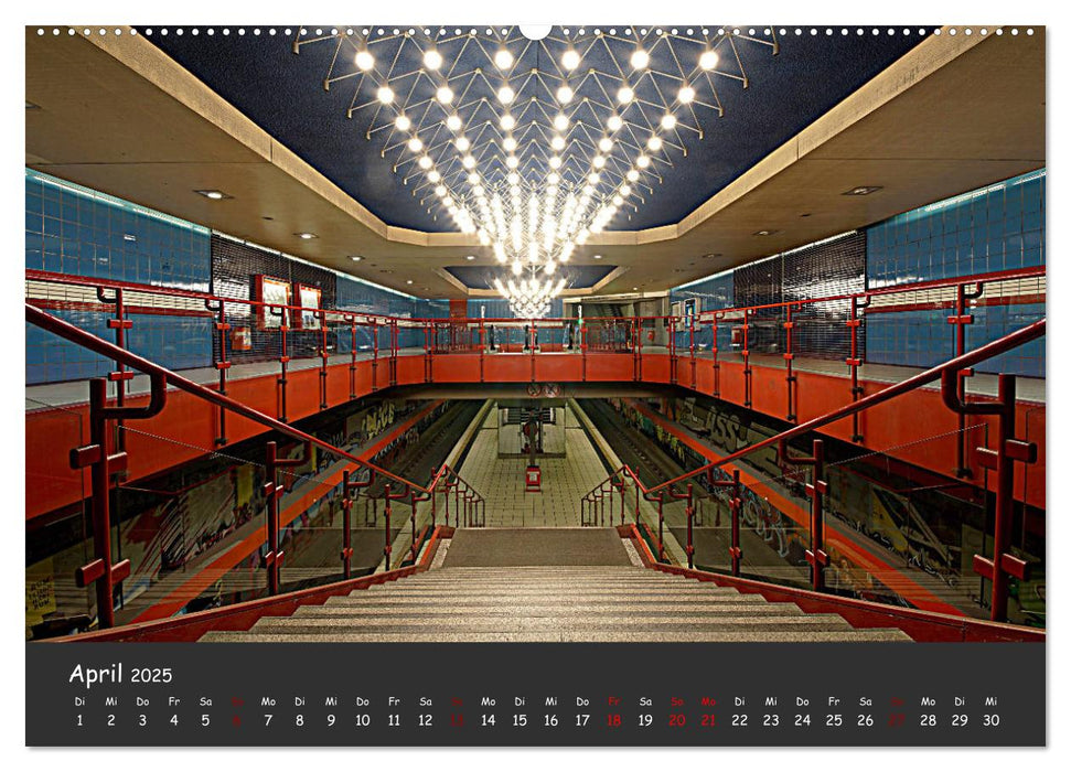 U-Bahn-Stationen des Westens (CALVENDO Premium Wandkalender 2025)