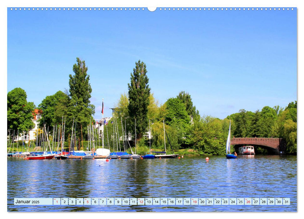 Hansestadt Hamburg - Alster Impressionen (CALVENDO Premium Wandkalender 2025)