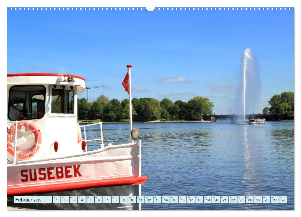 Hansestadt Hamburg - Alster Impressionen (CALVENDO Premium Wandkalender 2025)