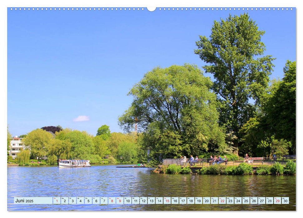 Hansestadt Hamburg - Alster Impressionen (CALVENDO Premium Wandkalender 2025)