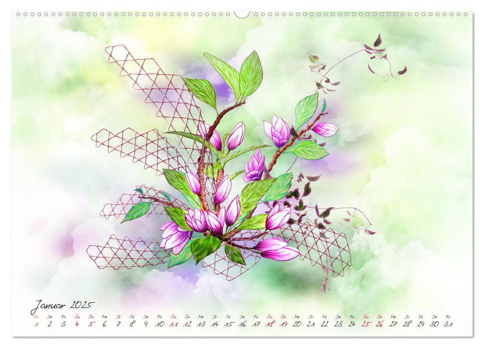 Zauberhaftes Ikebana (CALVENDO Premium Wandkalender 2025)