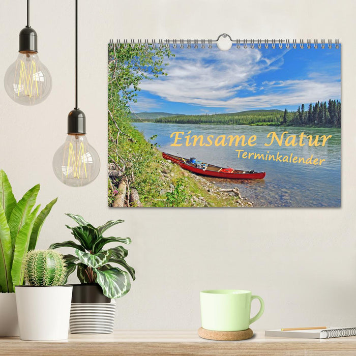 Einsame Natur - Terminkalender (CALVENDO Wandkalender 2025)