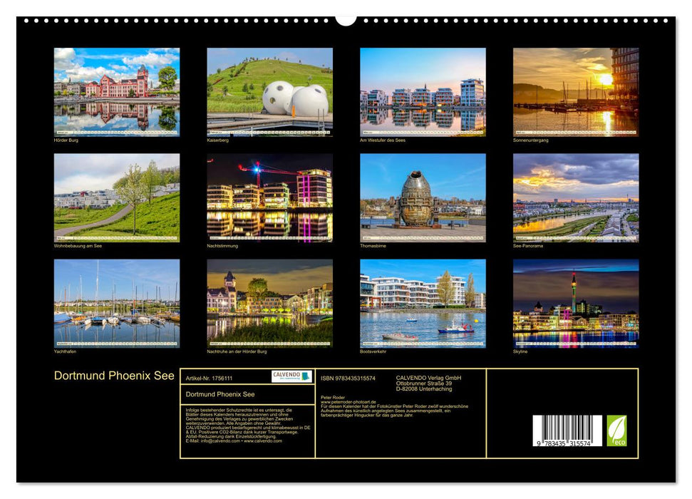 Dortmund Phoenix See (CALVENDO Premium Wandkalender 2025)