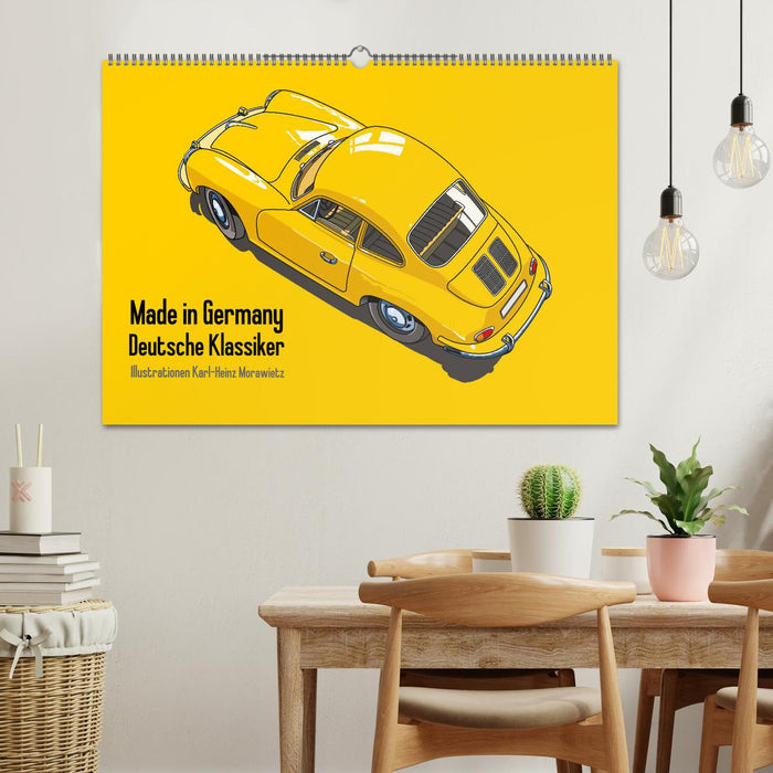 Made in Germany - Illustrationen deutscher Oldtimer (CALVENDO Wandkalender 2025)