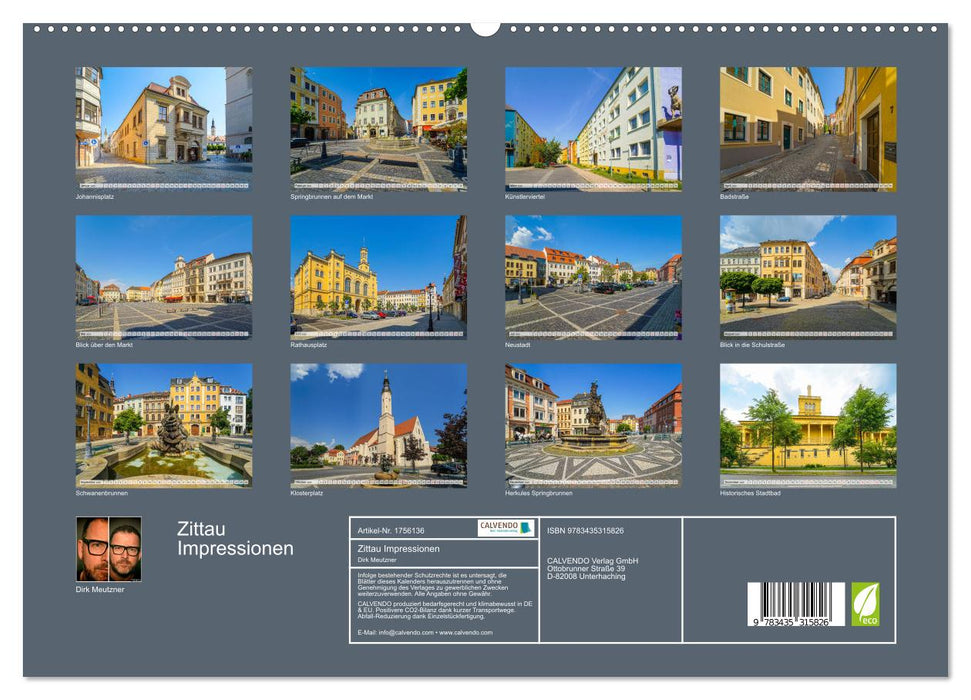 Zittau Impressionen (CALVENDO Premium Wandkalender 2025)