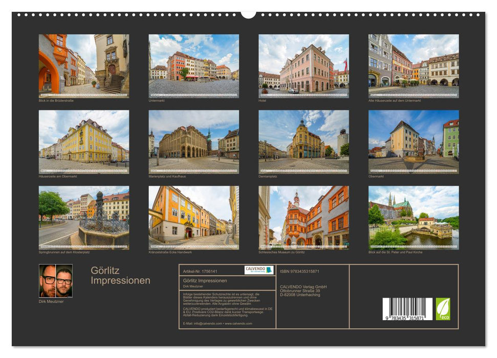 Görlitz Impressionen (CALVENDO Premium Wandkalender 2025)