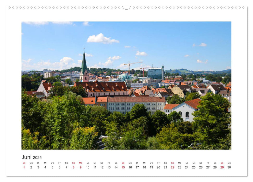 Kempten im Allgäu (CALVENDO Premium Wandkalender 2025)