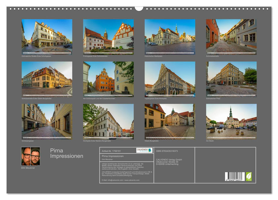 Pirna Impressionen (CALVENDO Wandkalender 2025)