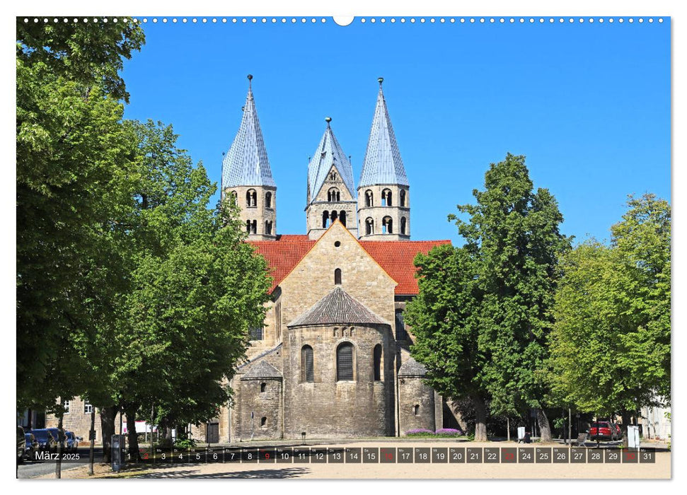 Straße der Romanik im Harz - eine Rundreise von Magdeburg in den Harz (CALVENDO Premium Wandkalender 2025)