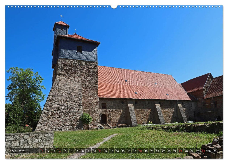 Straße der Romanik im Harz - eine Rundreise von Magdeburg in den Harz (CALVENDO Premium Wandkalender 2025)