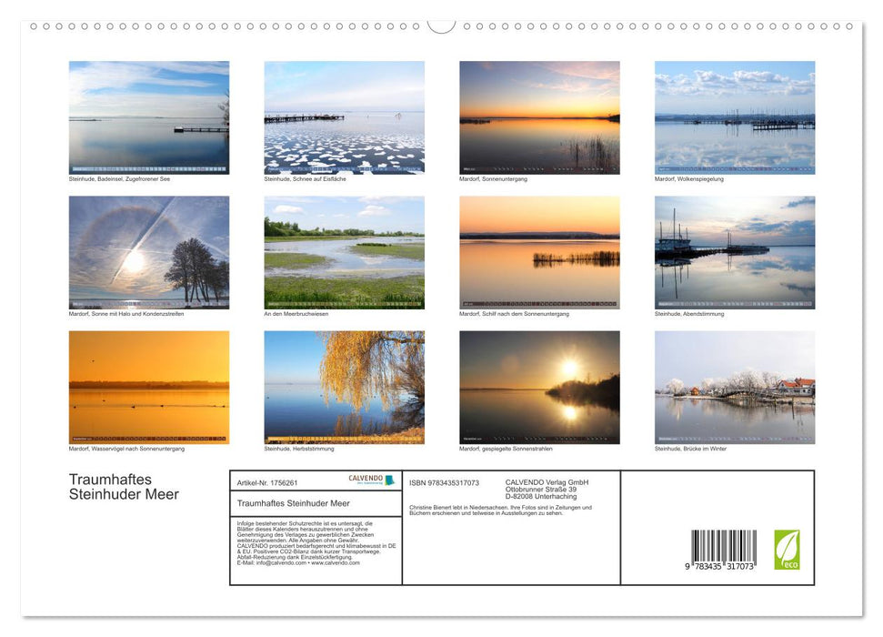 Traumhaftes Steinhuder Meer (CALVENDO Premium Wandkalender 2025)