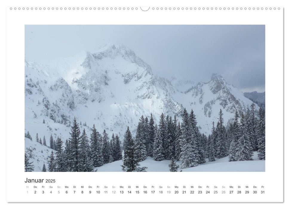 Die schönsten Gipfel der Alpen - Giganten aus Fels und Eis (CALVENDO Premium Wandkalender 2025)