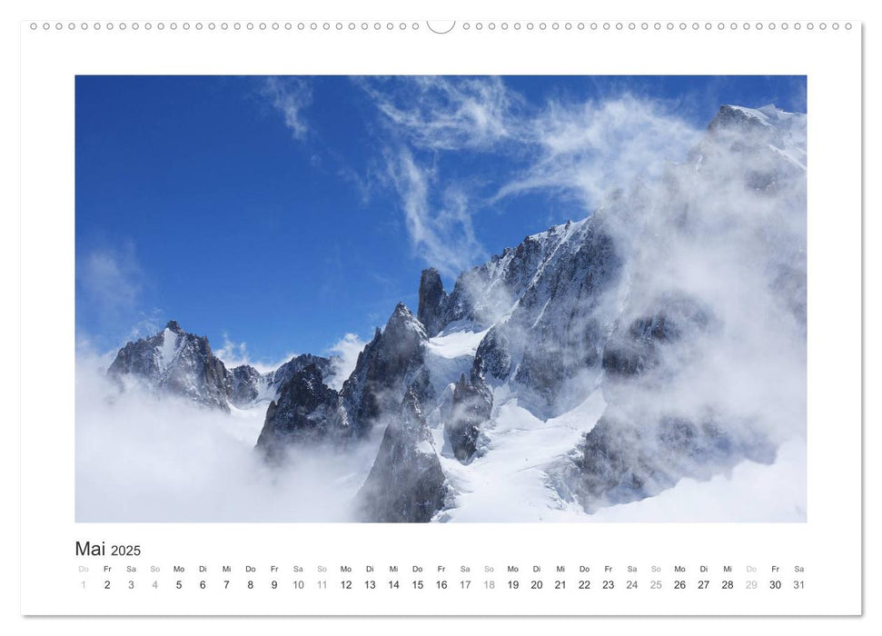 Die schönsten Gipfel der Alpen - Giganten aus Fels und Eis (CALVENDO Premium Wandkalender 2025)