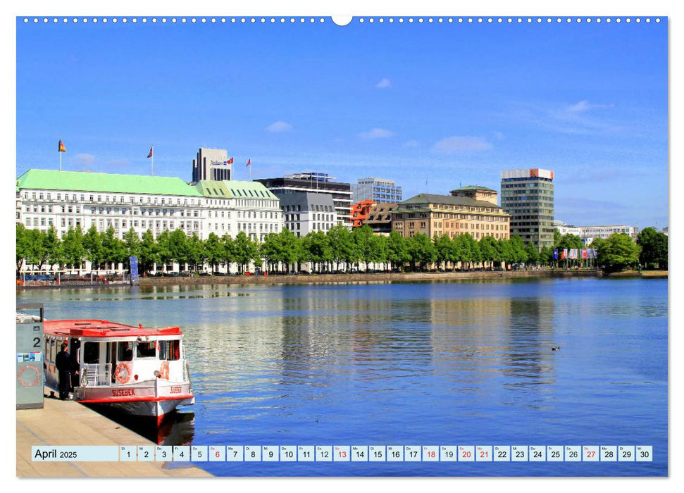 Hansestadt Hamburg - Alster Impressionen (CALVENDO Wandkalender 2025)