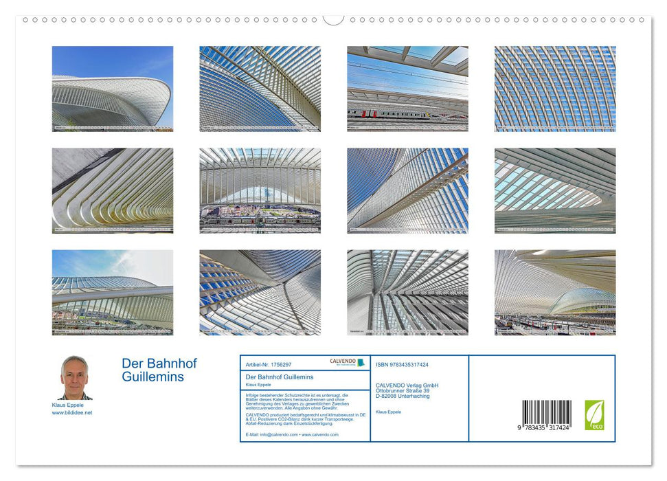 Der Bahnhof Guillemins (CALVENDO Wandkalender 2025)