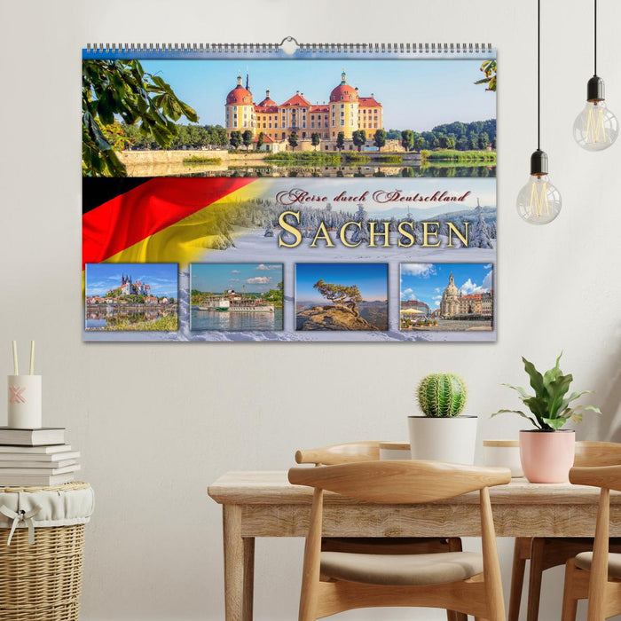 Reise durch Deutschland - Sachsen (CALVENDO Wandkalender 2025)