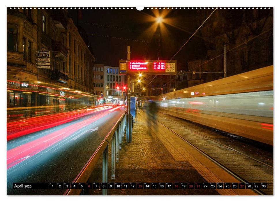 City Lights Saarbrücken (CALVENDO Premium Wandkalender 2025)